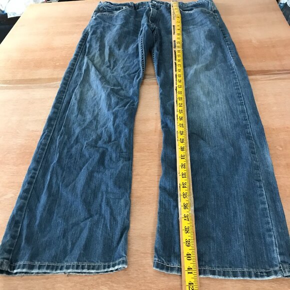 Levi's Silver Tab Wide Leg Bootcut Jeans Men 36x30 Blue Mid Rise Medium Wash - Picture 5 of 12